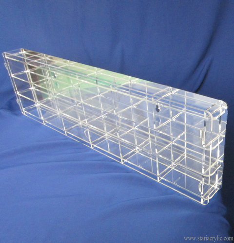 18 slot Acrylic Wall Display Case with Mirror Back for Model Car