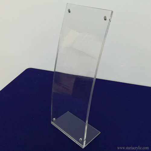 Curved Acrylic Ad Frame with Magnet Closure
