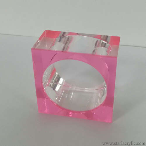 Neon Acrylic Napkin Ring Holder