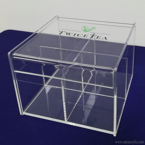 3 Layer Stackable Acrylic Tea Bag Organizer Clear Acrylic Tea Bag